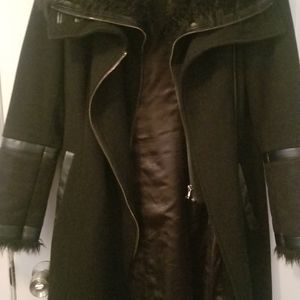 long, warm winter coat